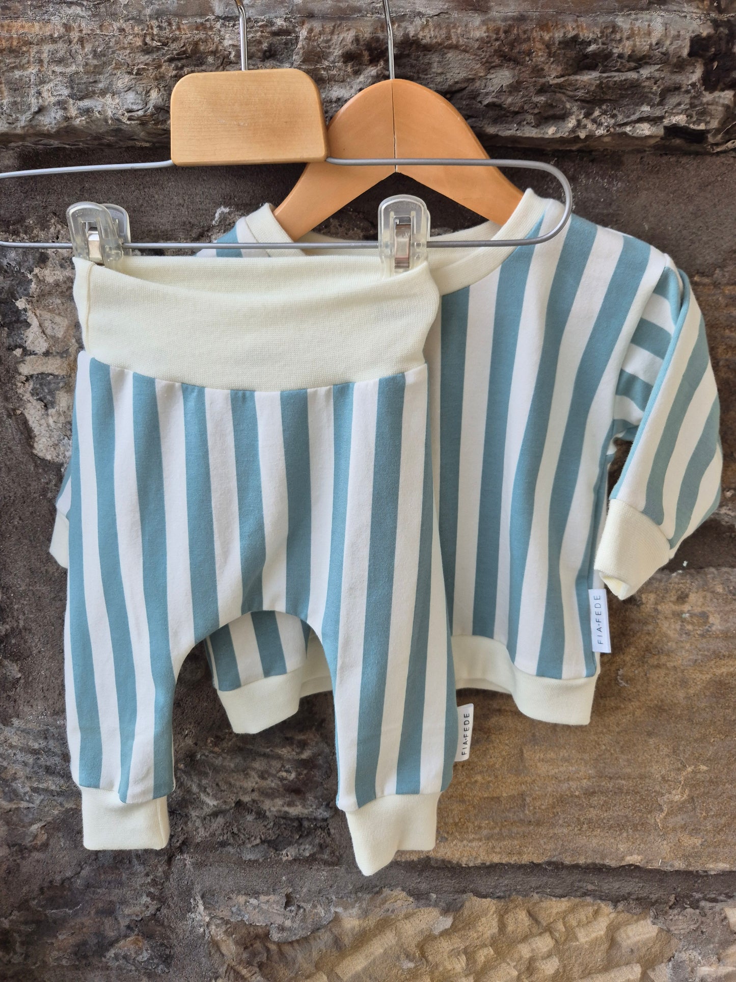 2 Piece Set - Blue Stripe